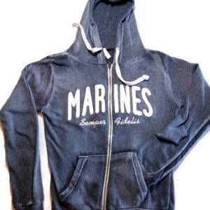 Marines Hoodie Sweatshirt Sz Small